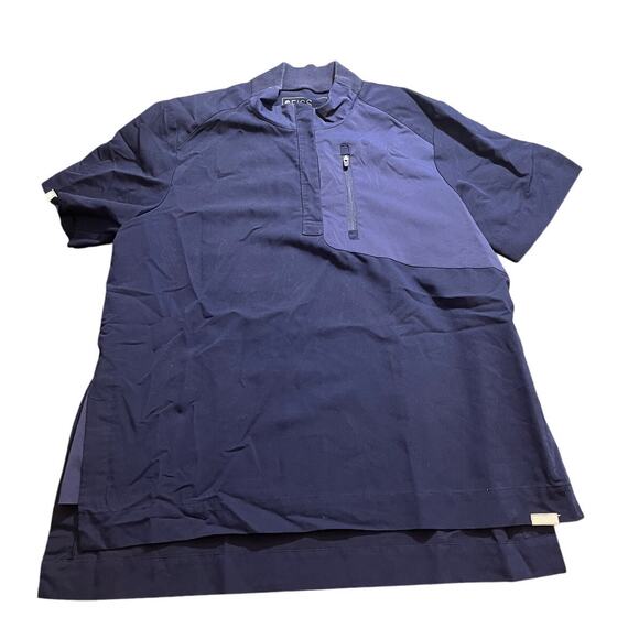 Figs Jundah Womens Medical Scrub Top Blue Medium Medical Style# W21SW1005 - Picture 1 of 9